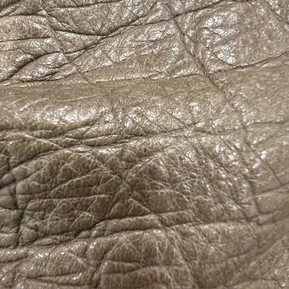 B. MAKOWSKY Leather Purse Shoulder Bag Olive Green Leopard - Picture 9 of 14